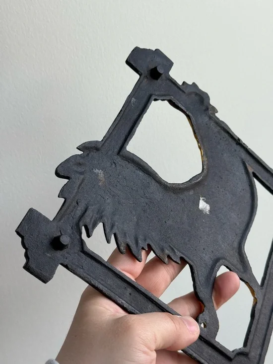 Vintage Rooster Iron Painted 8.5x8.5" Trivet Kitchen Farmhouse Decor Cottagecore - Picture 10 of 12